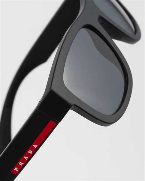 prada 08us|Lens: Black Prada Linea Rossa Active Sunglasses.